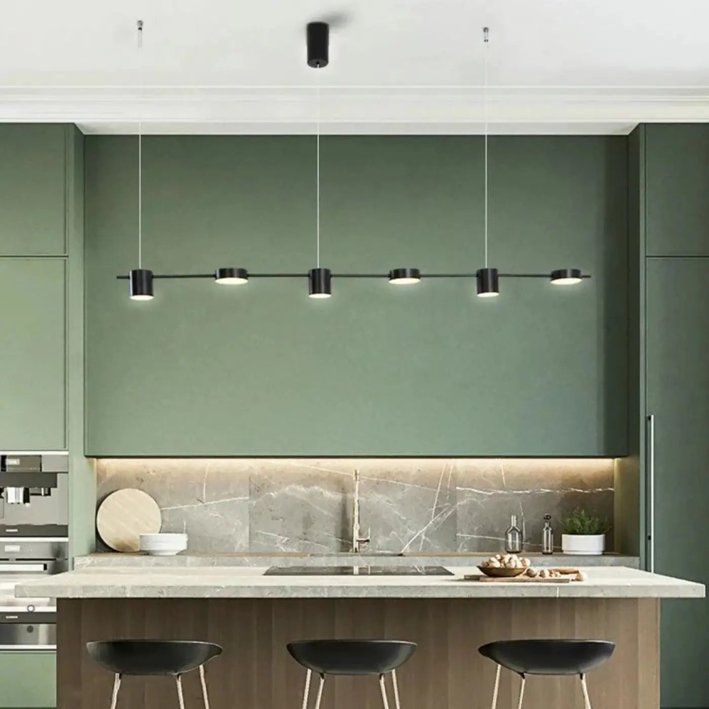 Suspension LED Design Noir ou Doré