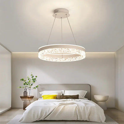 Suspension LED Cristal Ronde Moderne