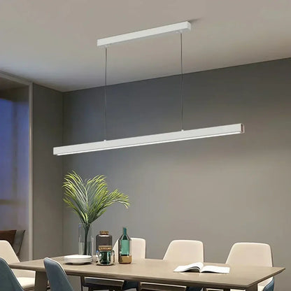 Suspension Linéaire LED Design Minimaliste Noir/Blanc