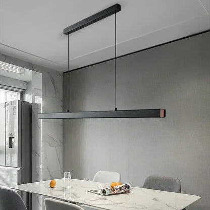 Suspension Linéaire LED Design Minimaliste Noir/Blanc