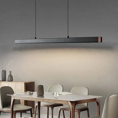 Suspension Linéaire LED Design Minimaliste Noir/Blanc