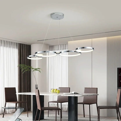 Suspension Anneaux LED Design Moderne & Chic