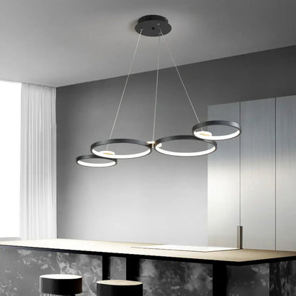 Suspension Anneaux LED Design Moderne & Chic