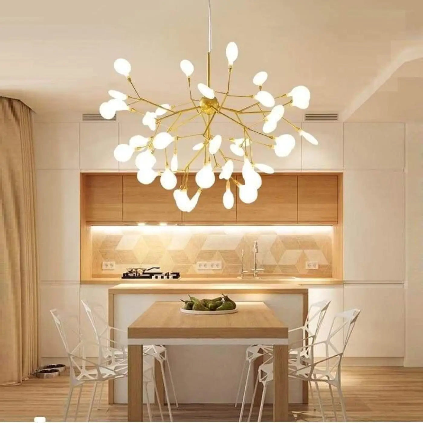 Suspension Luminaire Arbre Design Naturel