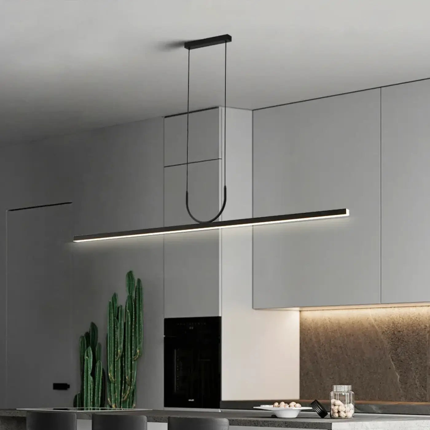 Suspension LED Design Moderne Noir