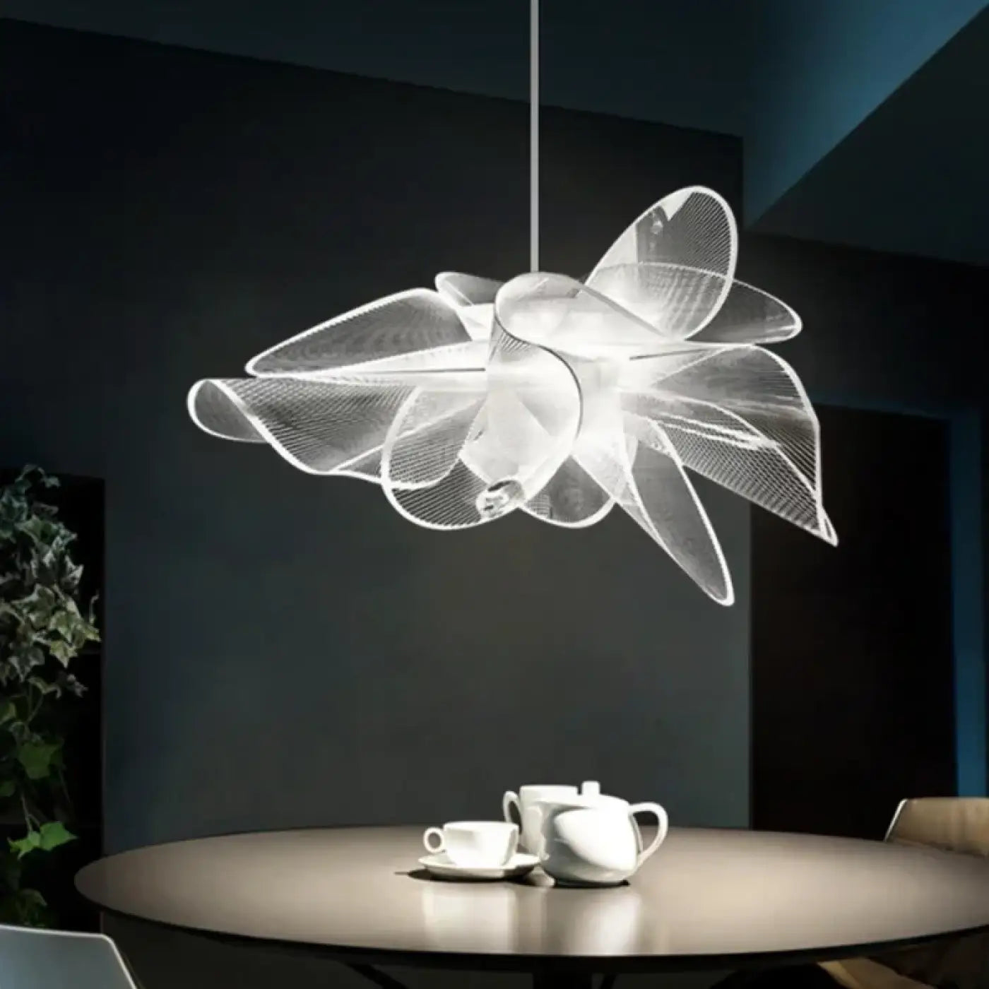 Suspension Design Blanche LED Scandinave