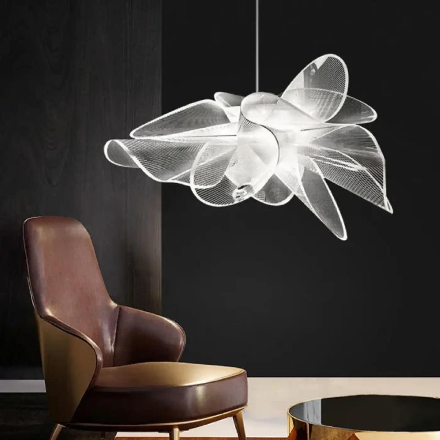 Suspension Design Blanche LED Scandinave