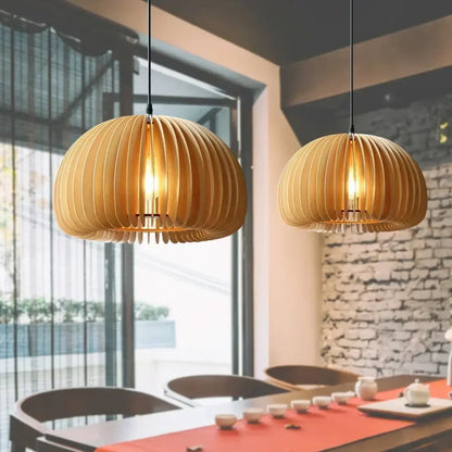 Suspension Luminaire Bois Design Organique