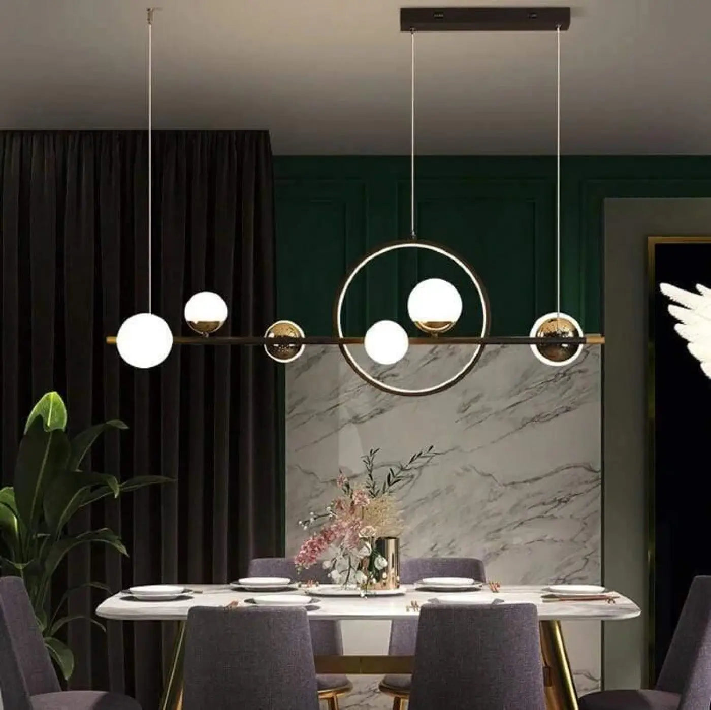 Suspension Luminaire Boule Design Sphérique