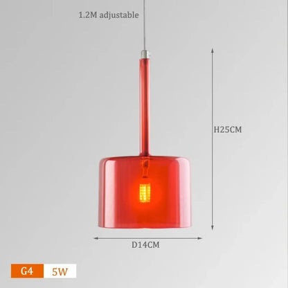 Suspension Design Cylindres Verre Lumineux