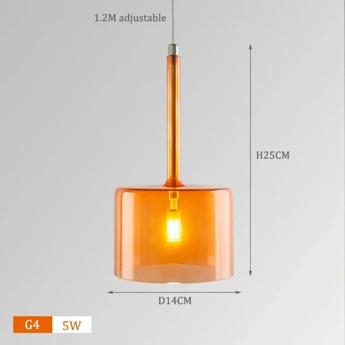 Suspension Design Cylindres Verre Lumineux