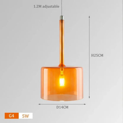 Suspension Design Cylindres Verre Lumineux