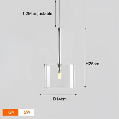 Suspension Design Cylindres Verre Lumineux