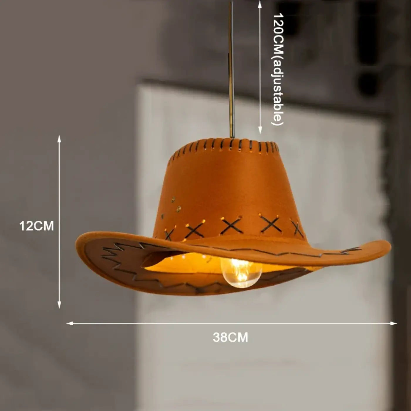 Suspension Design Chapeau Western Luminaire