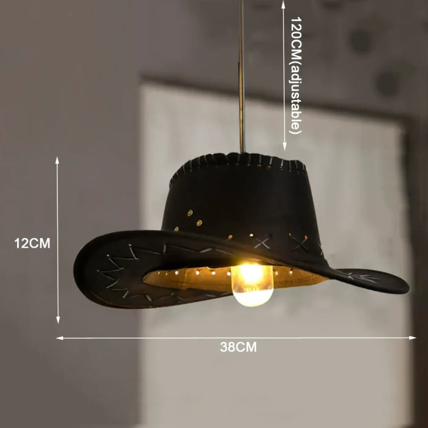 Suspension Design Chapeau Western Luminaire
