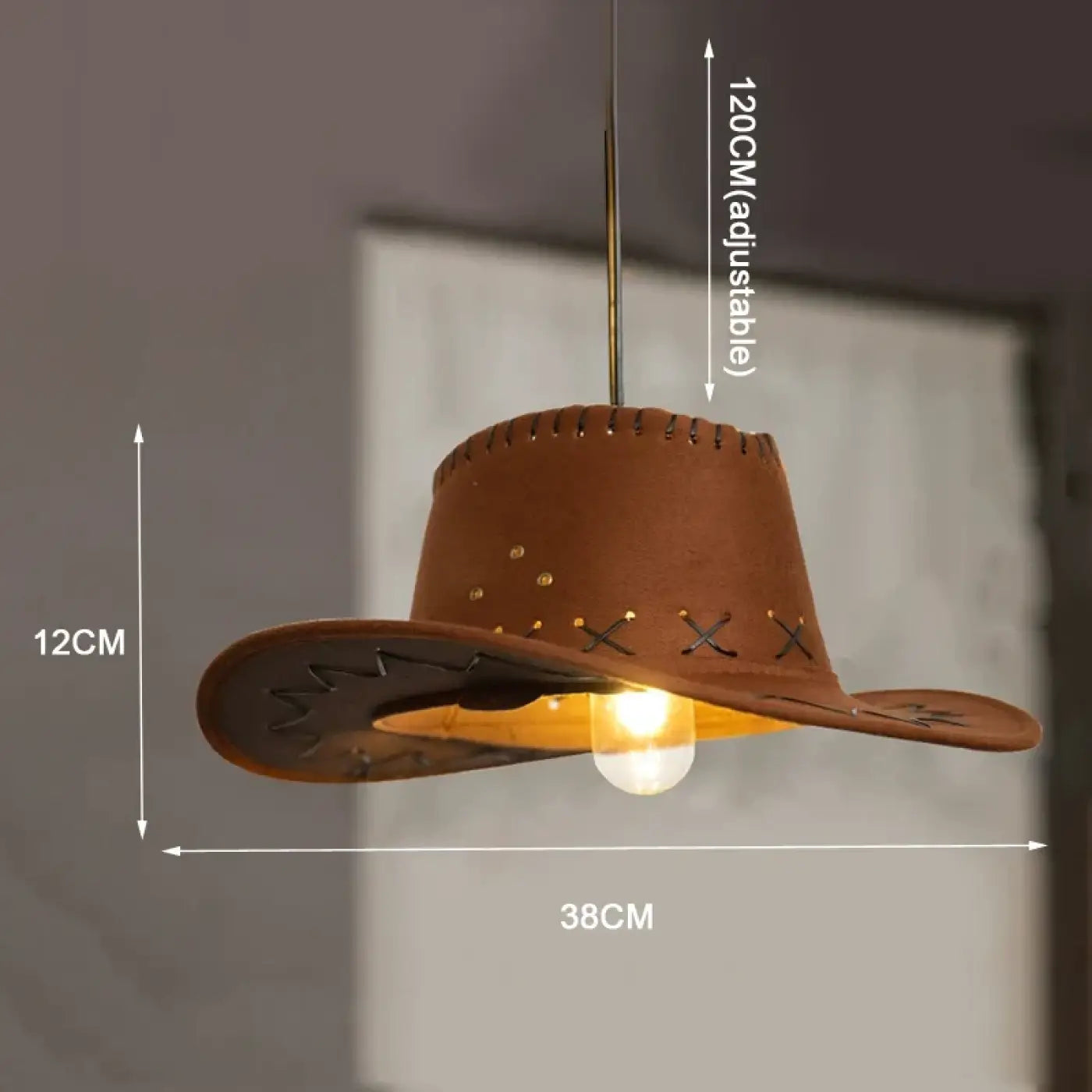 Suspension Design Chapeau Western Luminaire