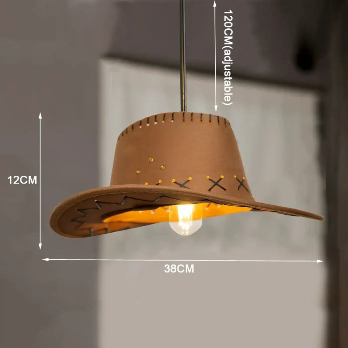 Suspension Design Chapeau Western Luminaire