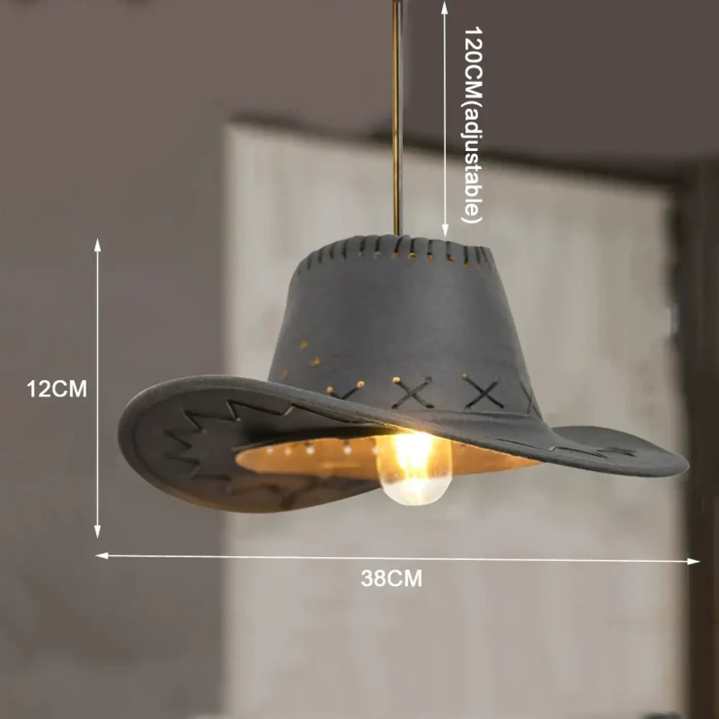 Suspension Design Chapeau Western Luminaire