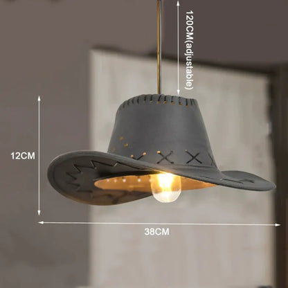 Suspension Design Chapeau Western Luminaire