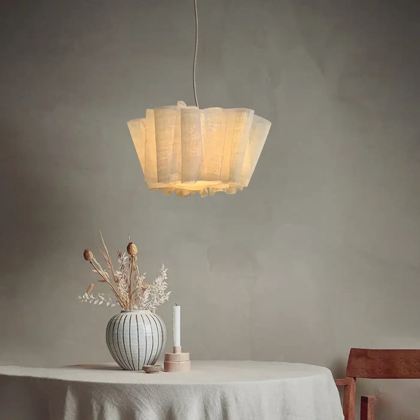Suspension Bois Lamelles Design & Naturelle
