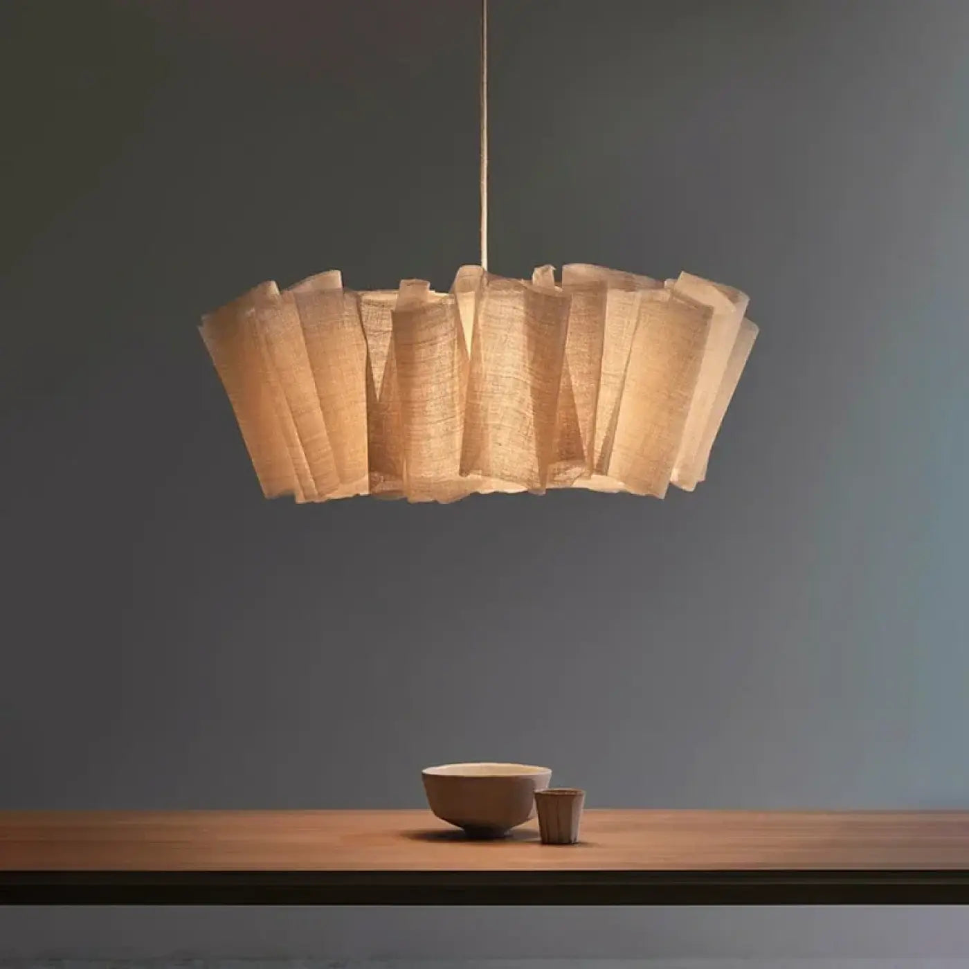 Suspension Bois Lamelles Design & Naturelle