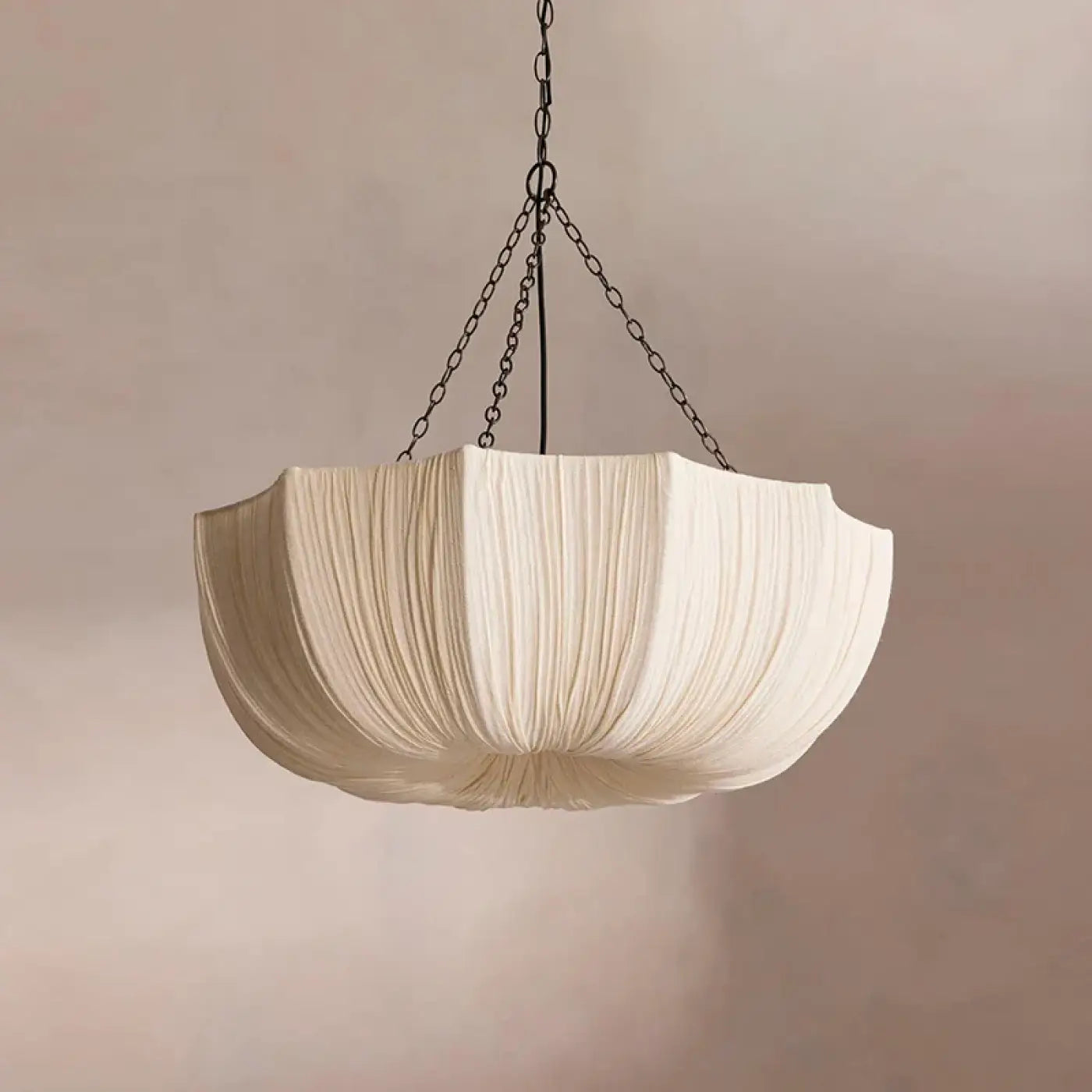 Suspension Parapluie Blanc Texturé Design