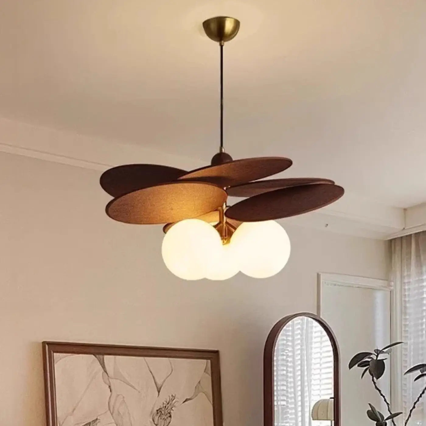 Suspension Bois & Métal Moderne