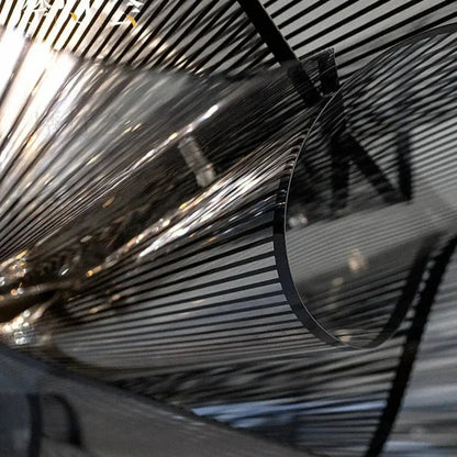 Suspension Luminaire Design Chiffon Noir
