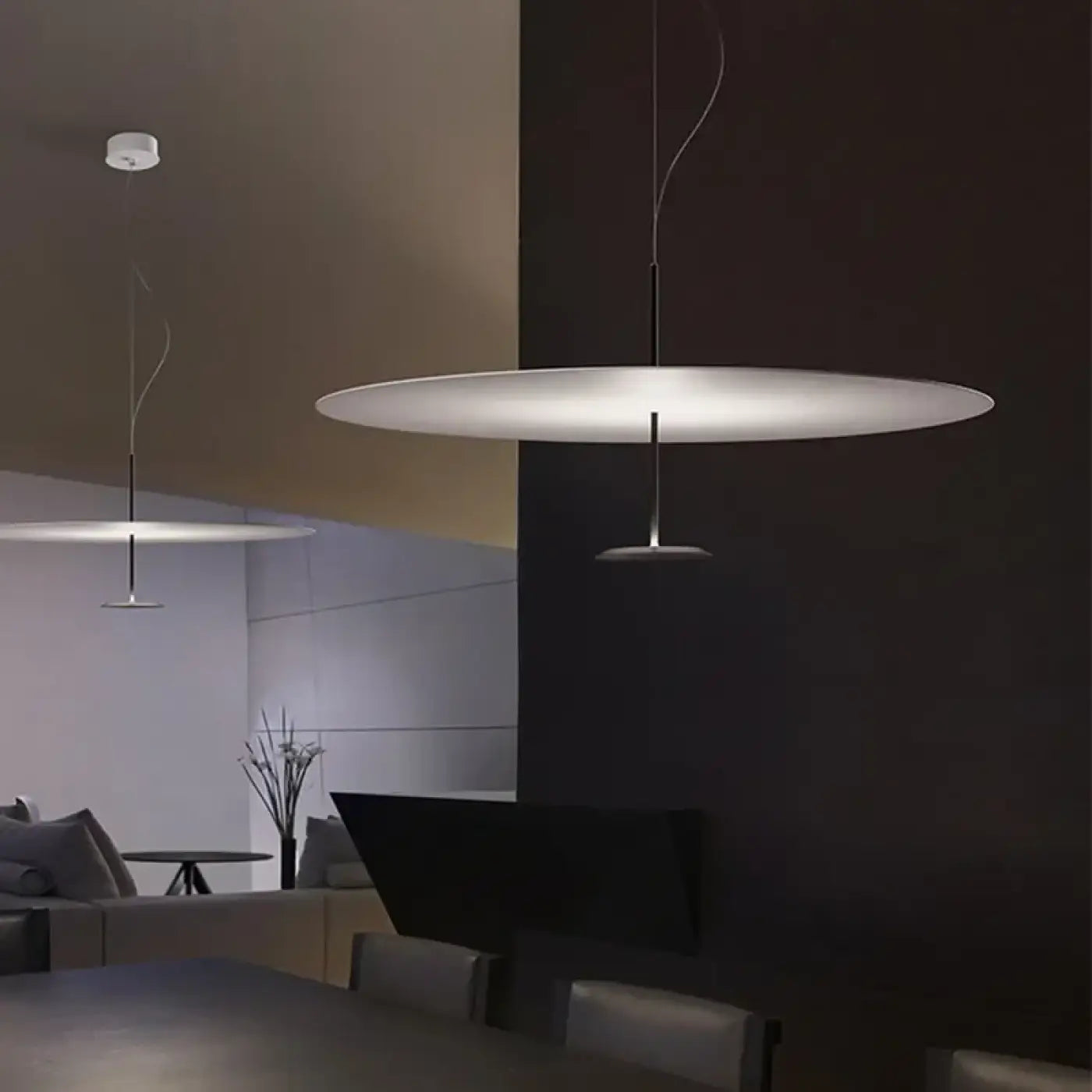 Suspension Luminaire Ovale Blanche Design Scandinave