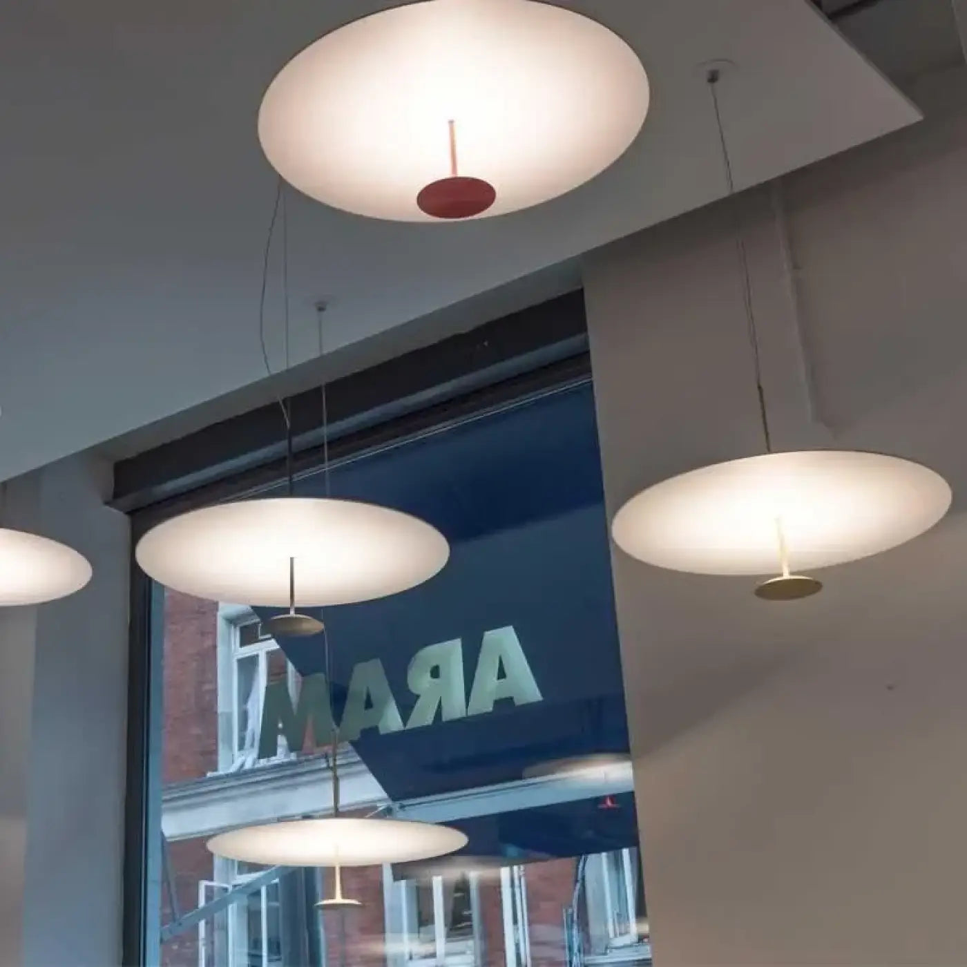 Suspension Luminaire Ovale Blanche Design Scandinave