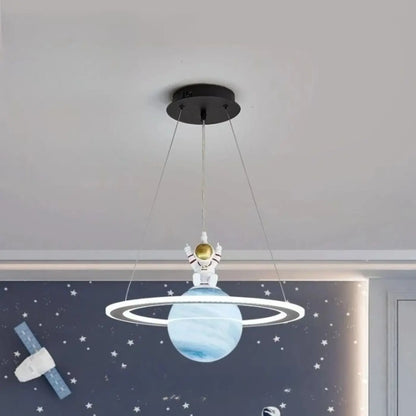 Suspension Luminaire Planète Saturne : Éclairage Cosmique Moderne