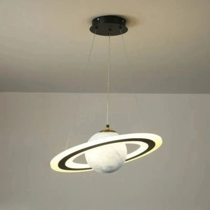 Suspension Luminaire Planète Saturne : Éclairage Cosmique Moderne