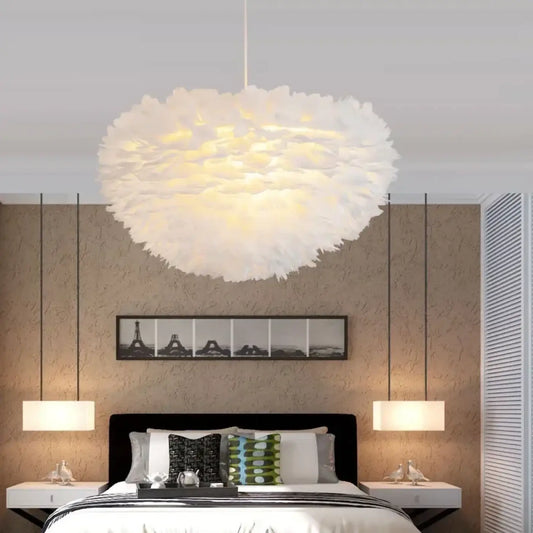 Suspension Plume Design Lumineuse