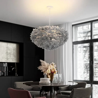 Suspension Plume Design Lumineuse