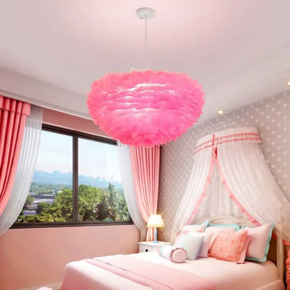 Suspension Plume Design Lumineuse