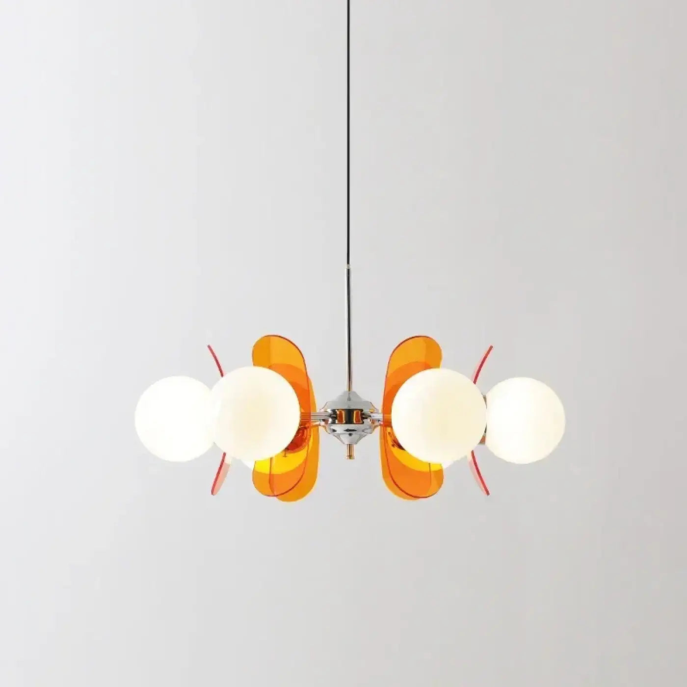 Suspension Luminaire Rétro Globes Courbés