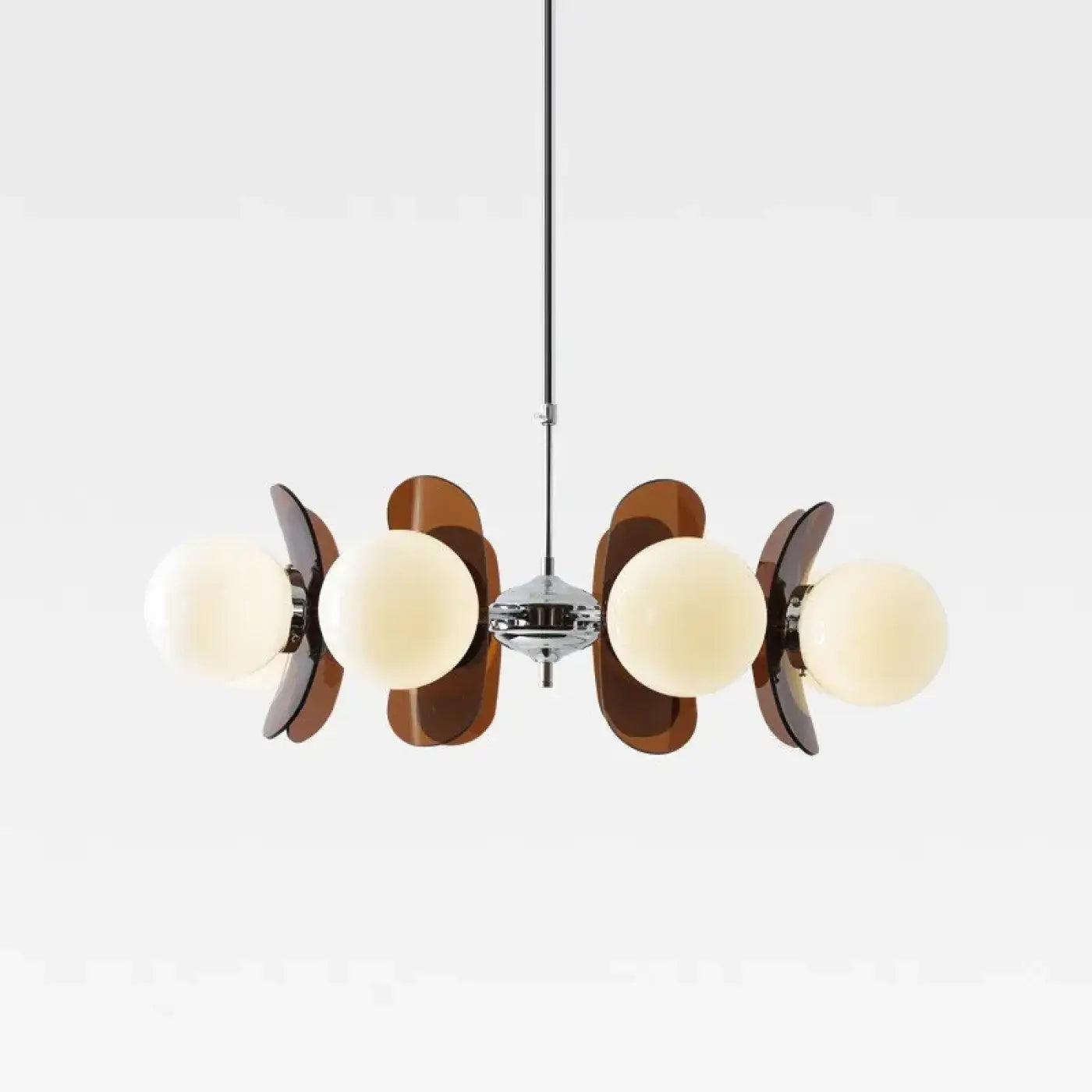 Suspension Luminaire Rétro Globes Courbés