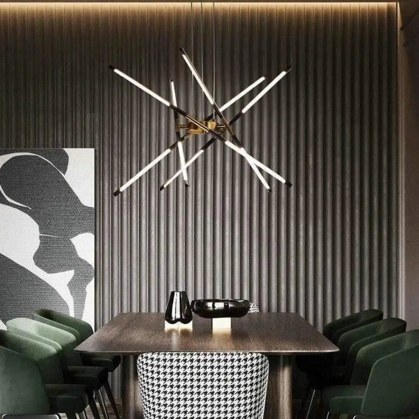Suspension Luminaire Design Métal Doré Laiton LED