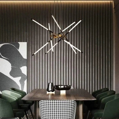 Suspension Luminaire Design Métal Doré Laiton LED