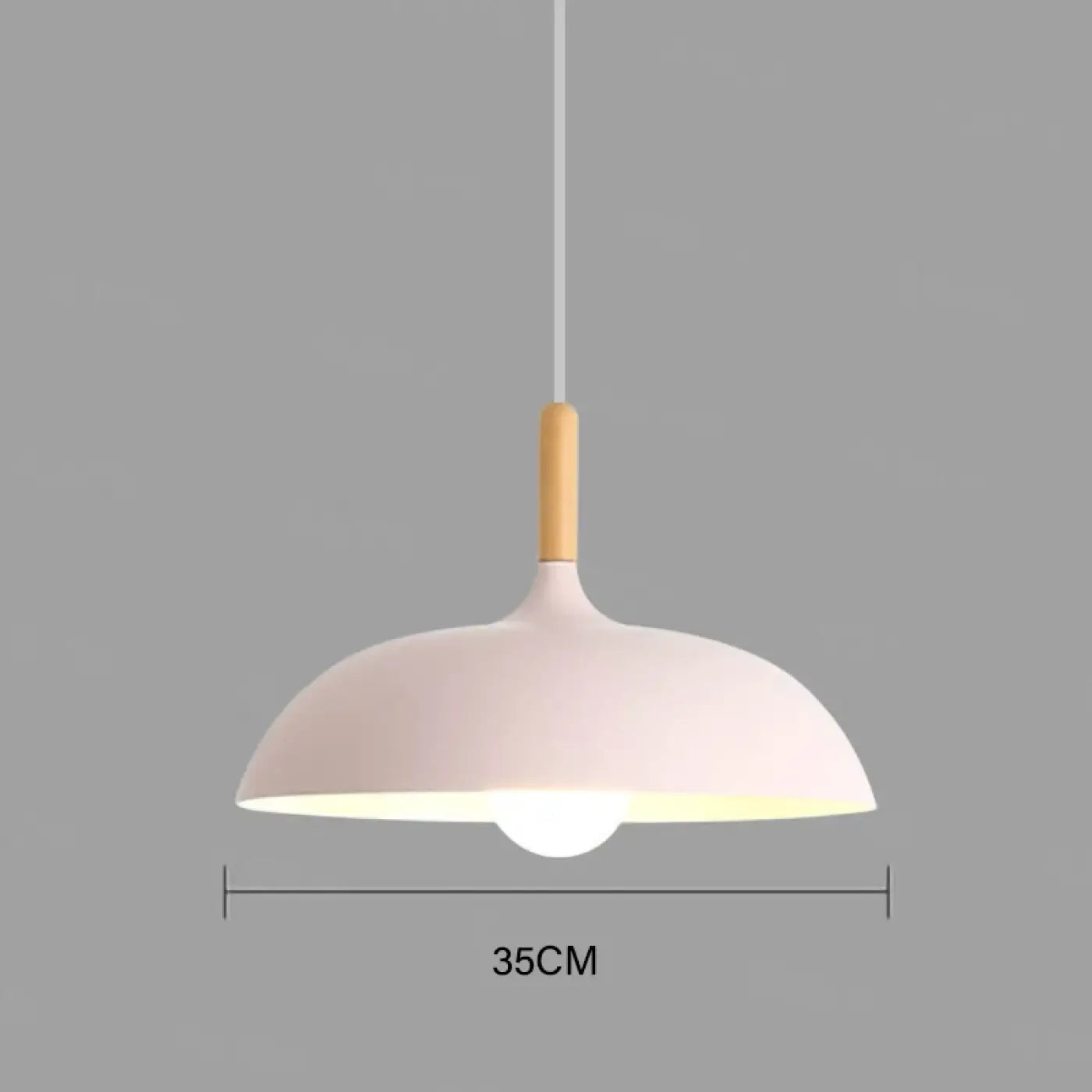Suspension Luminaire Bois Scandinave Design Épuré