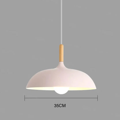 Suspension Luminaire Bois Scandinave Design Épuré
