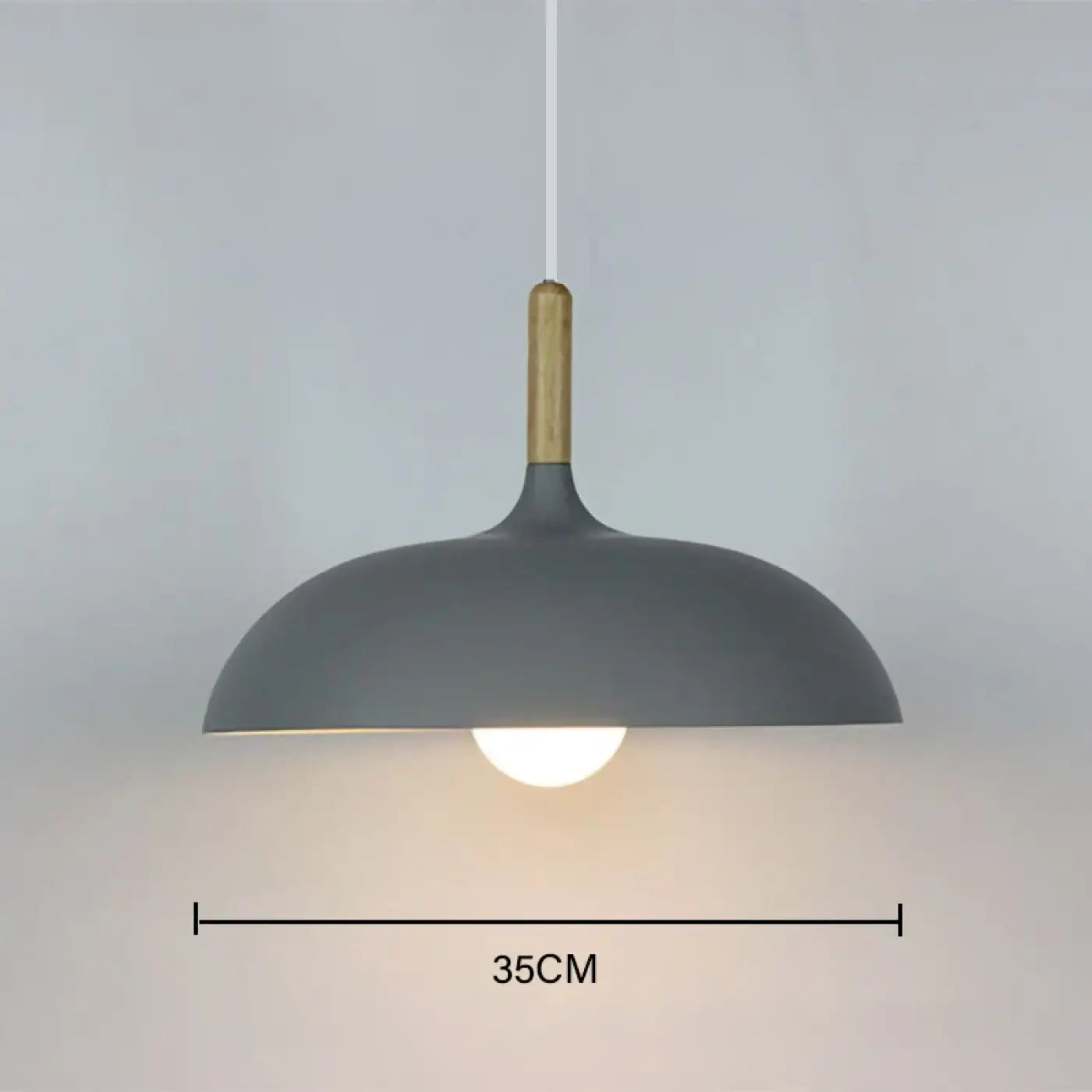 Suspension Luminaire Bois Scandinave Design Épuré