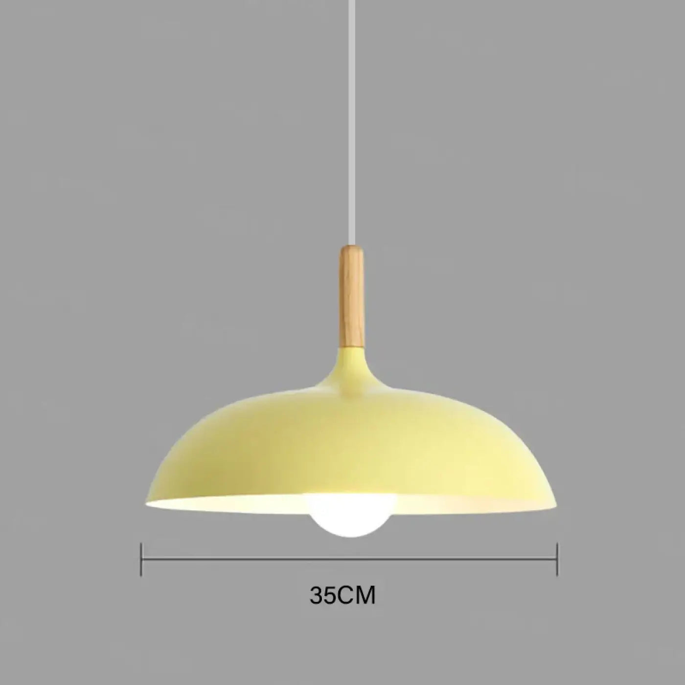 Suspension Luminaire Bois Scandinave Design Épuré