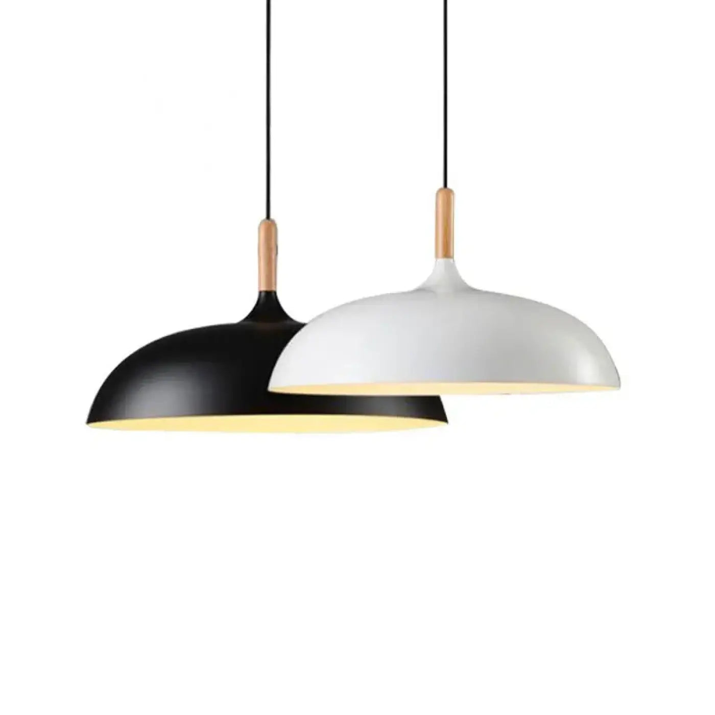 Suspension Luminaire Bois Scandinave Design Épuré