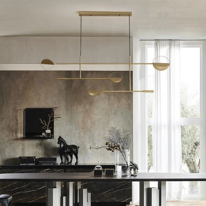 Suspension Scandinave Design Noir & Doré