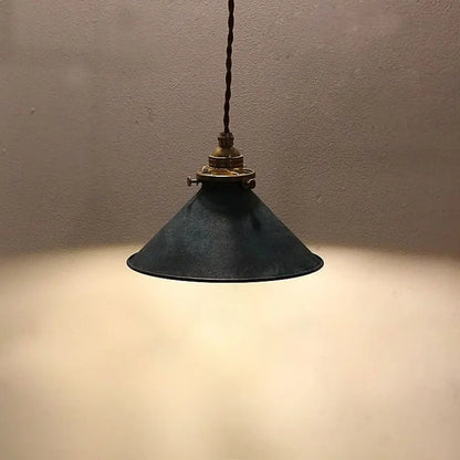 Suspension Luminaire Style Atelier Ancien Métal Texturé