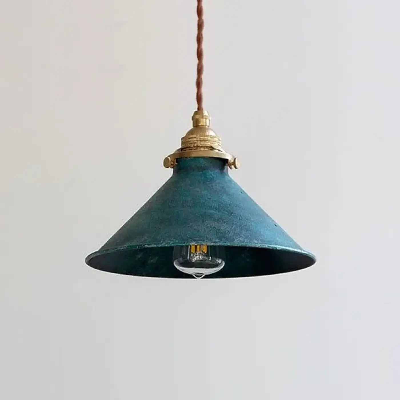 Suspension Luminaire Style Atelier Ancien Métal Texturé