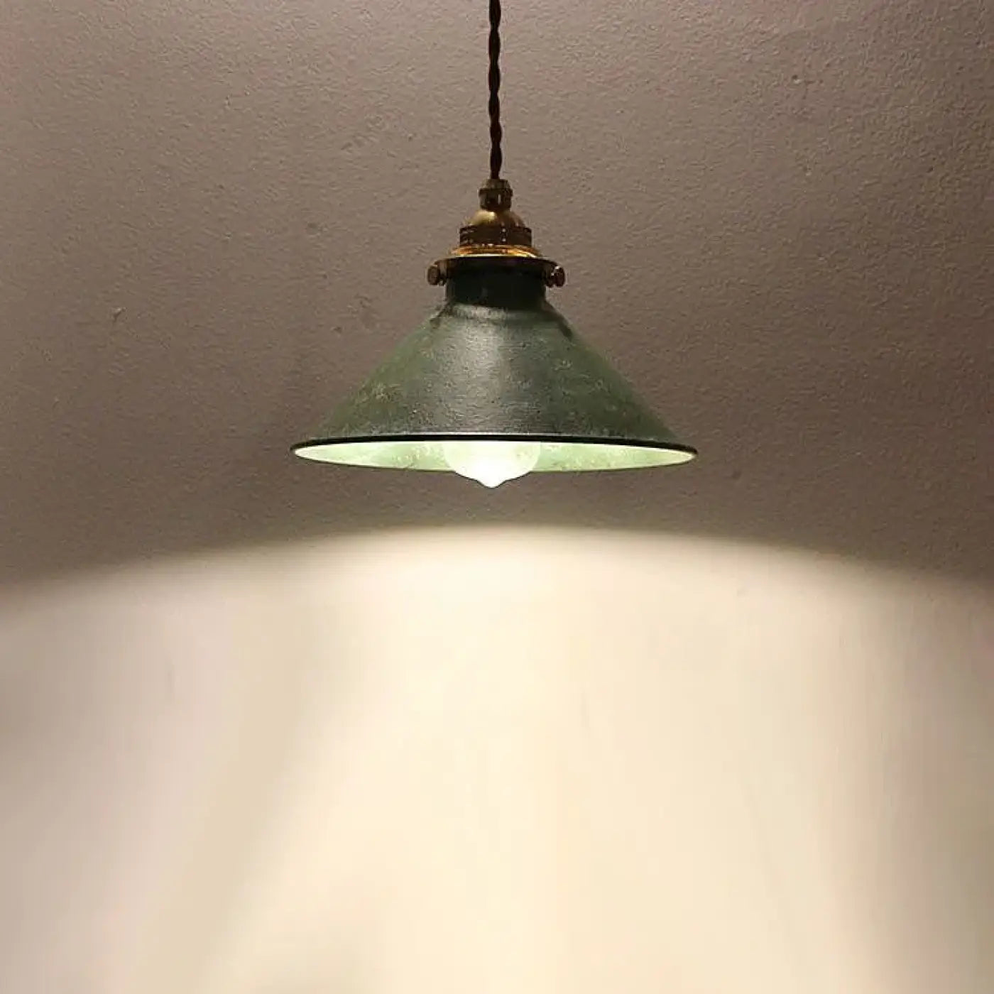 Suspension Luminaire Style Atelier Ancien Métal Texturé