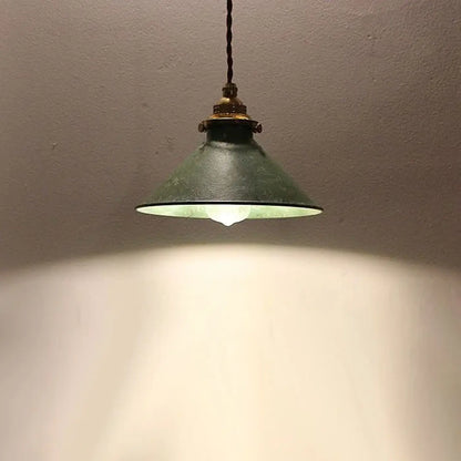 Suspension Luminaire Style Atelier Ancien Métal Texturé