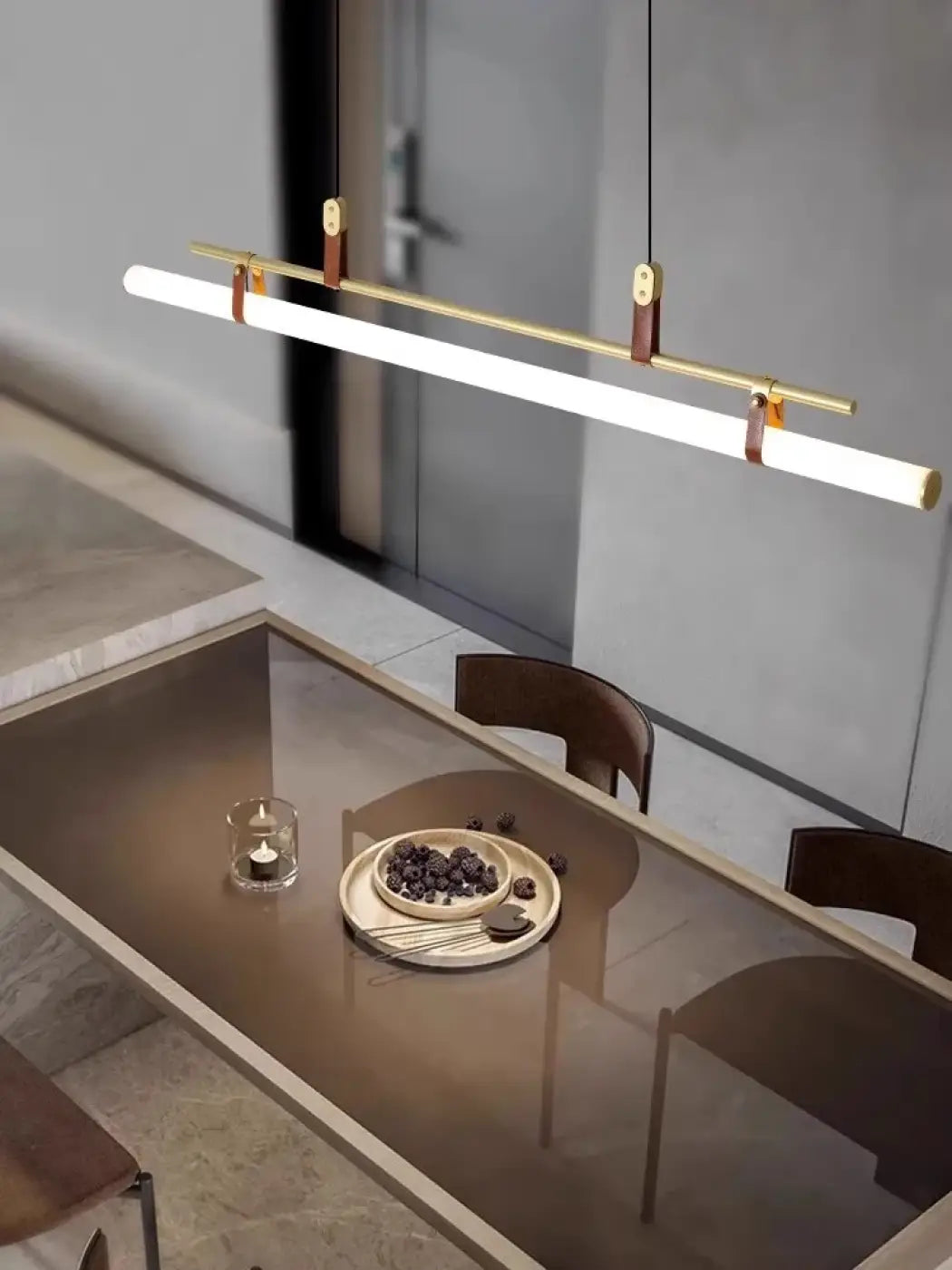 Suspension Luminaire Tube LED Style Industriel Moderne